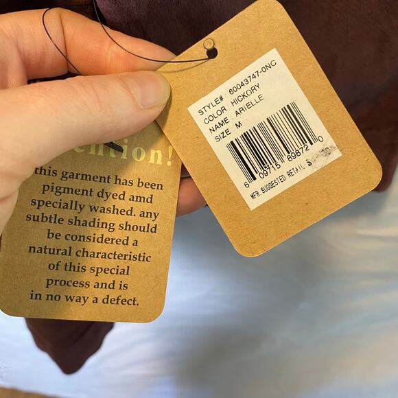 Jeanstar Womens Arielle Velvety Jacket Medium 3/4 Sleeve Cropped Wide Collar Y2K - Picture 6 of 10